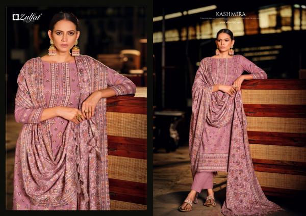 Zulfat Kashmira Pure Wool Pashmina Designer Dress Material Collection 